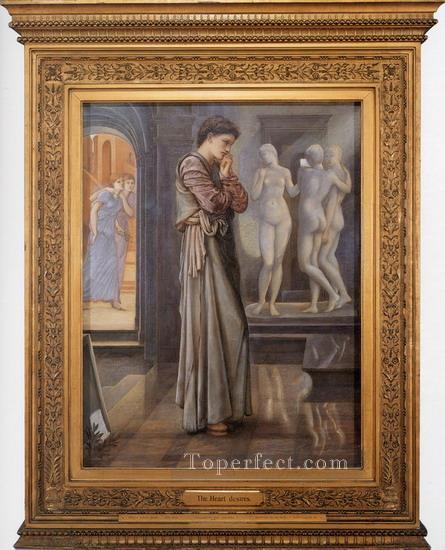 Pygmalion and the Image I The Heart Desires PreRaphaelite Sir Edward Burne Jones Oil Paintings